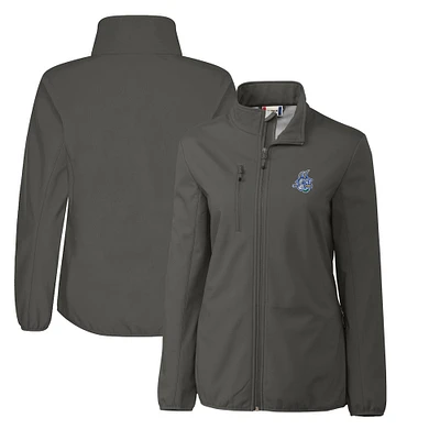 Women's Cutter & Buck Steel Hartford Yard Goats Clique Trail Stretch Softshell Full-Zip Jacket