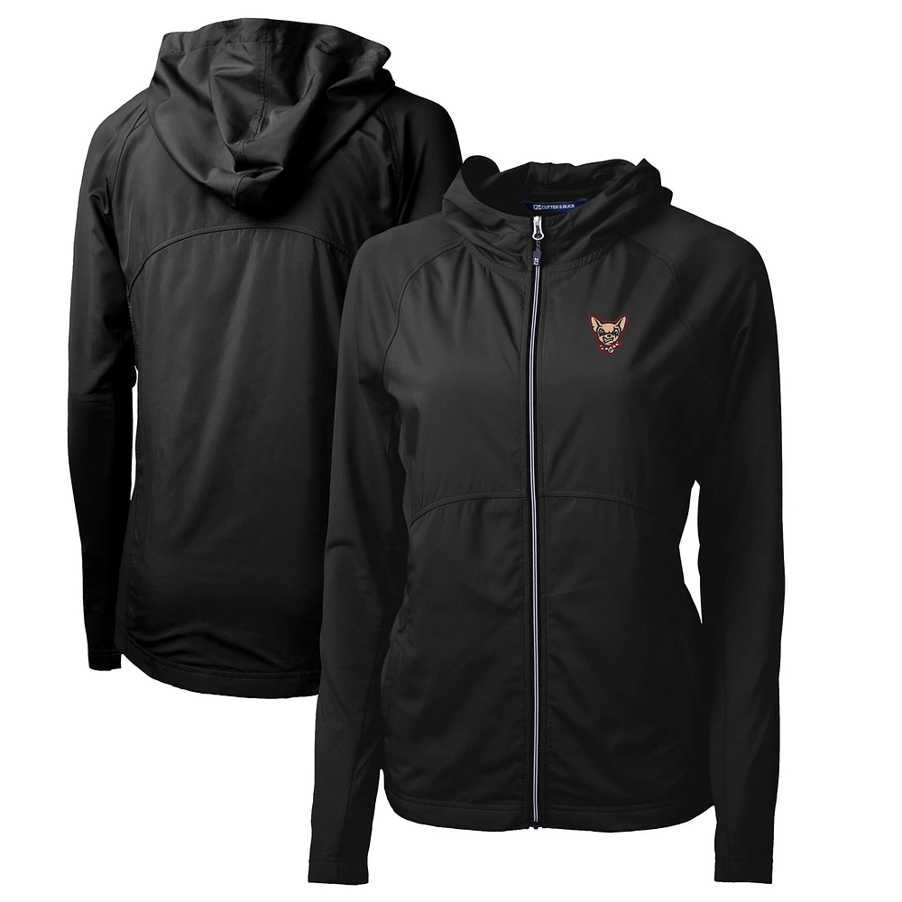 Women's Cutter & Buck El Paso Chihuahuas Adapt Eco Knit Hybrid Recycled Raglan Full-Zip Jacket
