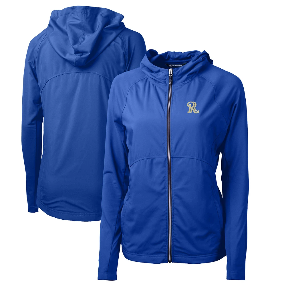 Women's Cutter & Buck Frisco RoughRiders Adapt Eco Knit Hybrid Recycled Raglan Full-Zip Jacket