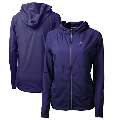 Women's Cutter & Buck Albuquerque Isotopes Adapt Eco Knit Hybrid Recycled Raglan Full-Zip Jacket