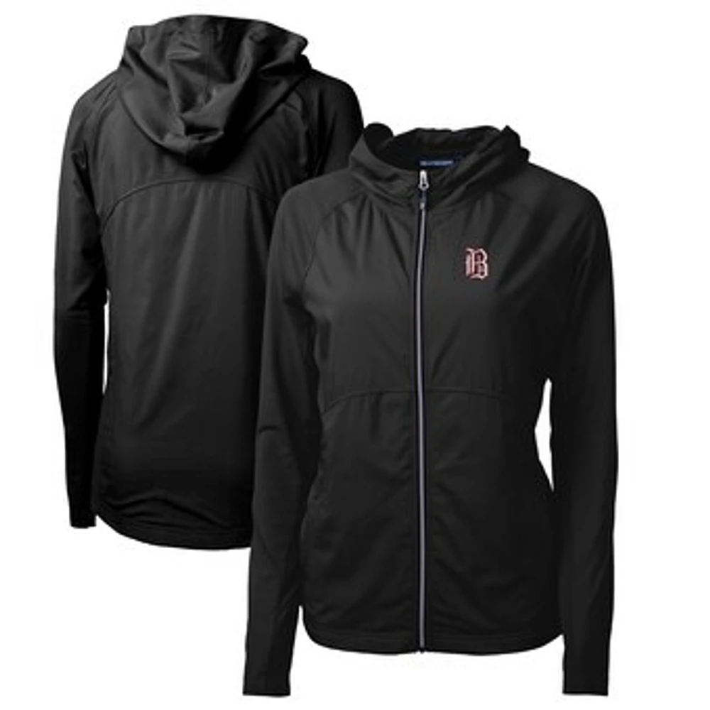 Women's Cutter & Buck Birmingham Barons Adapt Eco Knit Hybrid Recycled Raglan Full-Zip Jacket