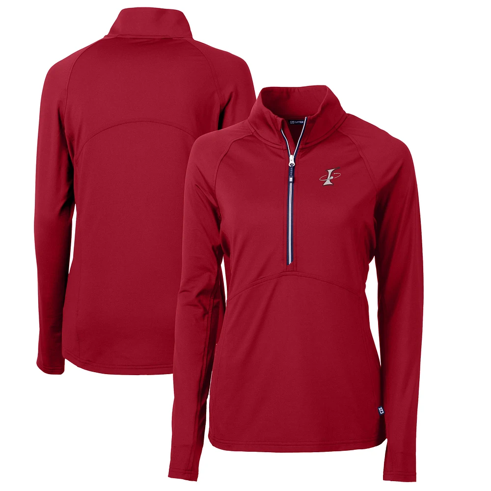 Women's Cutter & Buck Albuquerque Isotopes Adapt Eco Knit Stretch Recycled Half-Zip Top