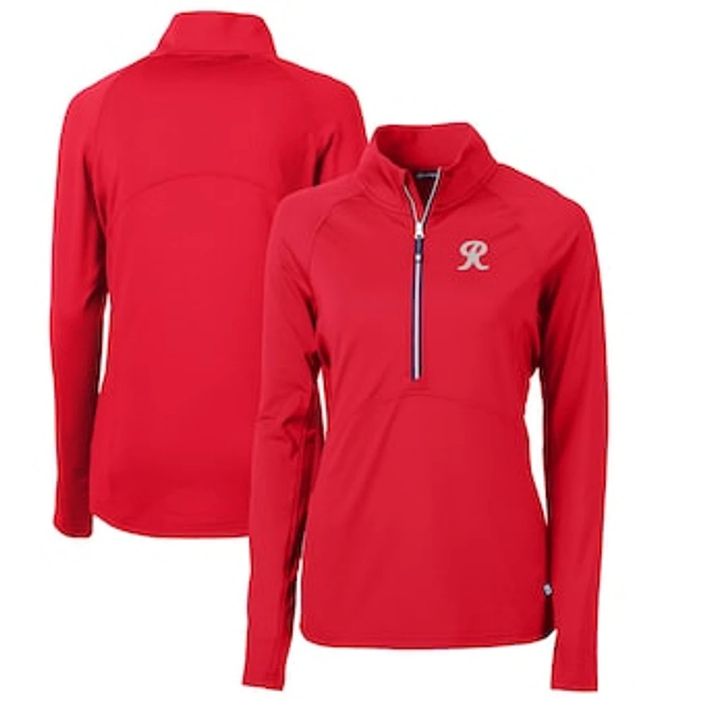 Women's Cutter & Buck Tacoma Rainiers Adapt Eco Knit Stretch Recycled Half-Zip Top