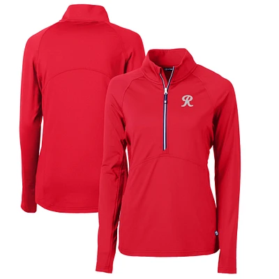 Women's Cutter & Buck Tacoma Rainiers Adapt Eco Knit Stretch Recycled Half-Zip Top