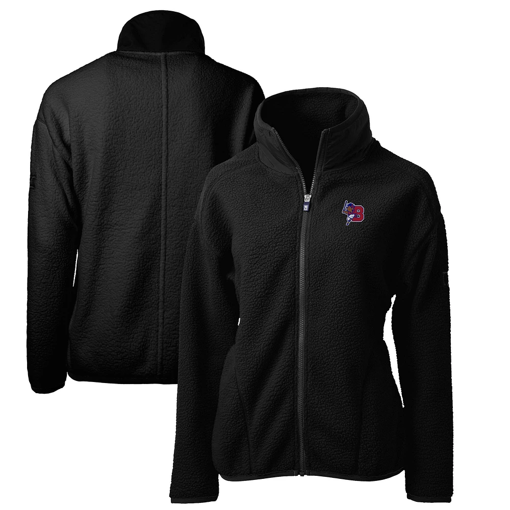Women's Cutter & Buck Buffalo Bisons Cascade Eco Sherpa Full-Zip Fleece Jacket