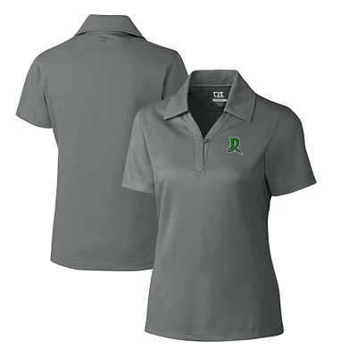 Women's Cutter & Buck Gray Dayton Dragons CB DryTec Genre Textured Solid Polo