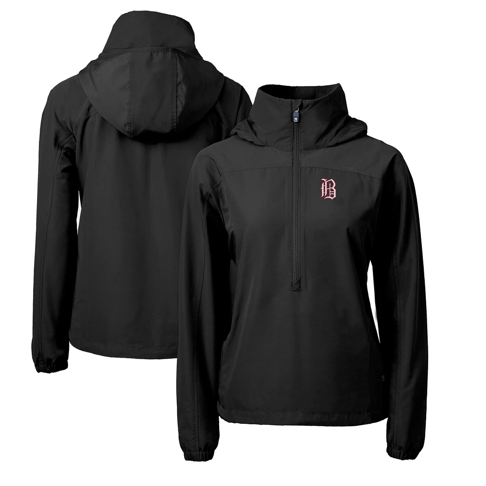 Women's Cutter & Buck / Birmingham Barons Charter Eco Recycled Half-Zip Anorak Jacket