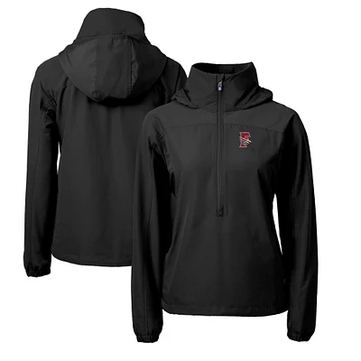 Women's Cutter & Buck / Fresno Grizzlies Charter Eco Recycled Half-Zip Anorak Jacket