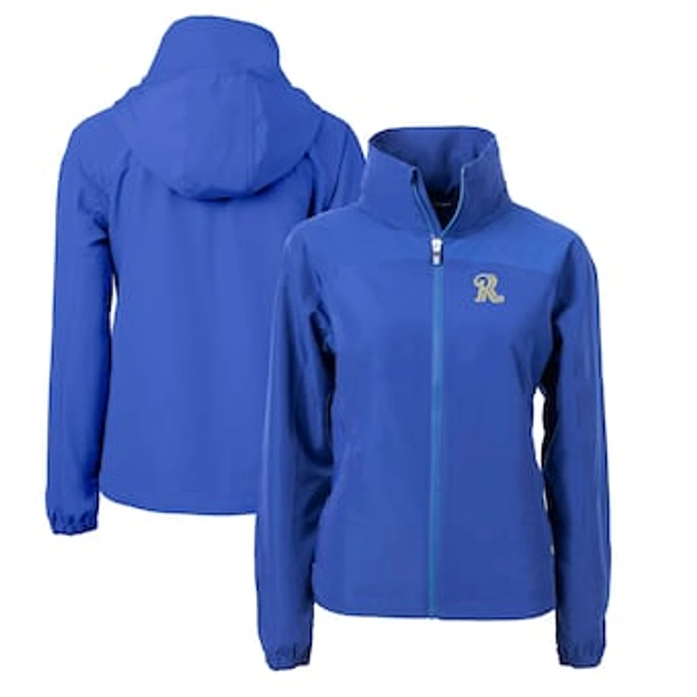 Women's Cutter & Buck Blue Frisco RoughRiders Charter Eco Recycled Full-Zip Jacket