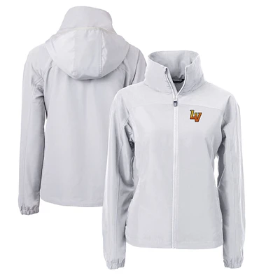 Women's Cutter & Buck Gray Las Vegas Aviators Charter Eco Recycled Full-Zip Jacket