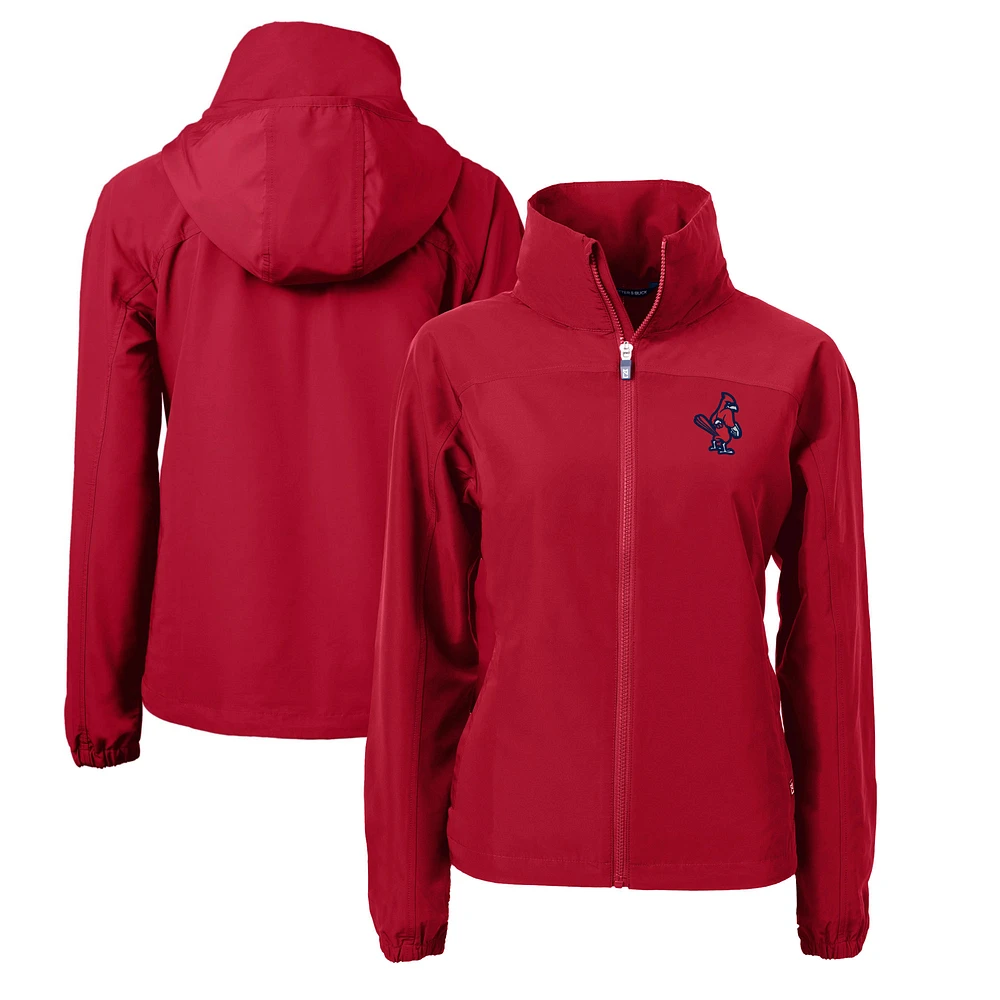 Women's Cutter & Buck Memphis Redbirds Charter Eco Recycled Full-Zip Jacket