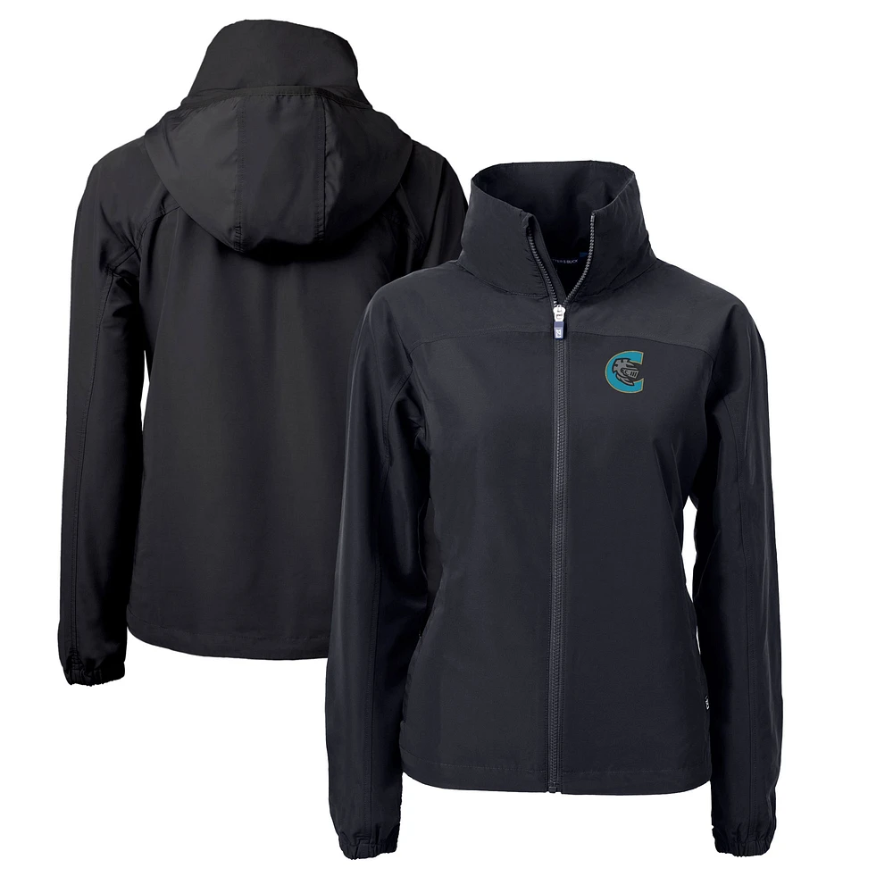 Women's Cutter & Buck Charlotte Knights Charter Eco Recycled Full-Zip Jacket