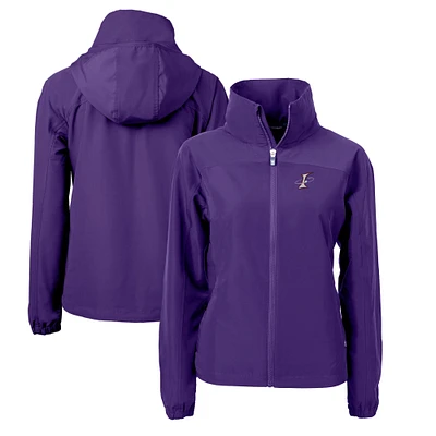Women's Cutter & Buck Purple Albuquerque Isotopes Charter Eco Recycled Full-Zip Jacket