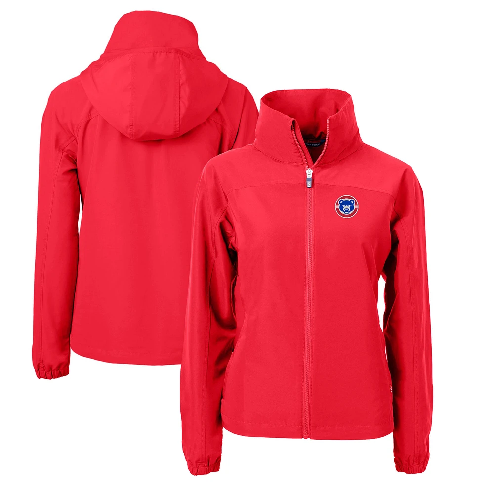 Women's Cutter & Buck South Bend Cubs Charter Eco Recycled Full-Zip Jacket