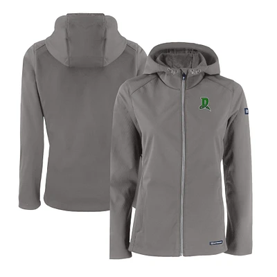 Women's Cutter & Buck Steel Dayton Dragons Evoke Eco Softshell Recycled Full-Zip Jacket