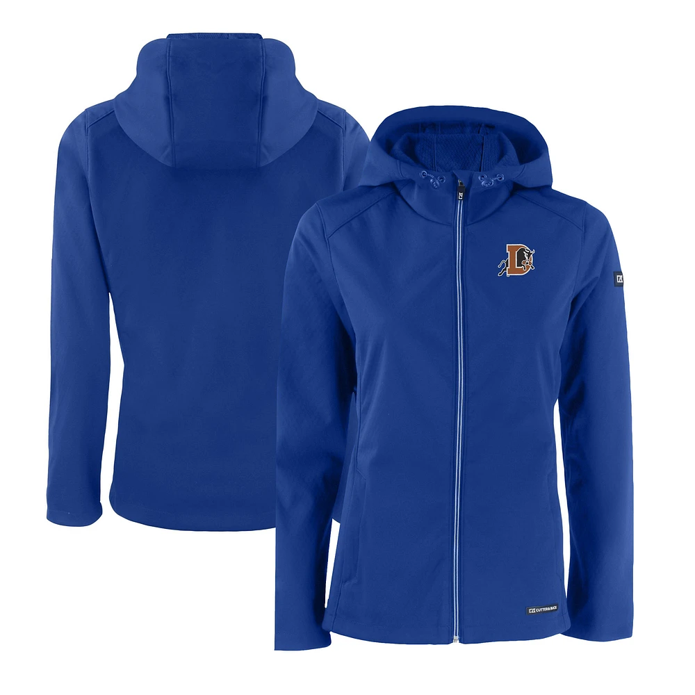 Women's Cutter & Buck Durham Bulls Evoke Eco Softshell Recycled Full-Zip Jacket