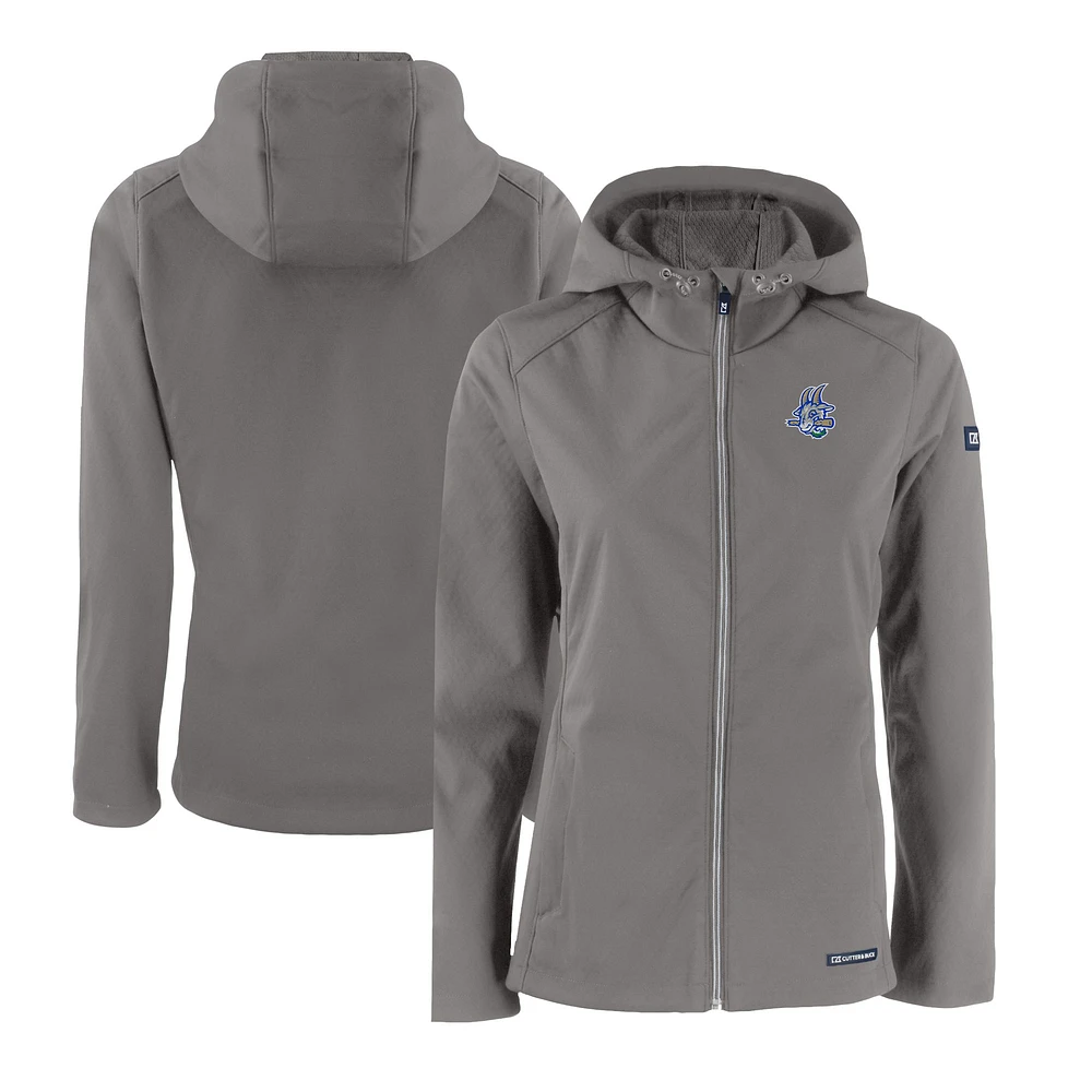 Women's Cutter & Buck Steel Hartford Yard Goats Evoke Eco Softshell Recycled Full-Zip Jacket