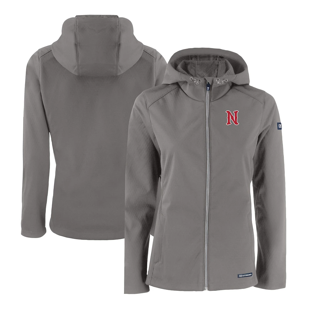 Women's Cutter & Buck Steel Nashville Sounds Evoke Eco Softshell Recycled Full-Zip Jacket