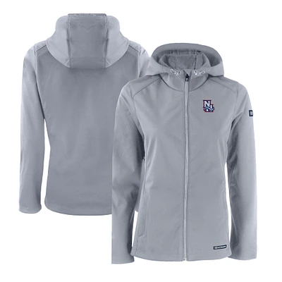 Women's Cutter & Buck New Hampshire Fisher Cats Evoke Eco Softshell Recycled Full-Zip Jacket