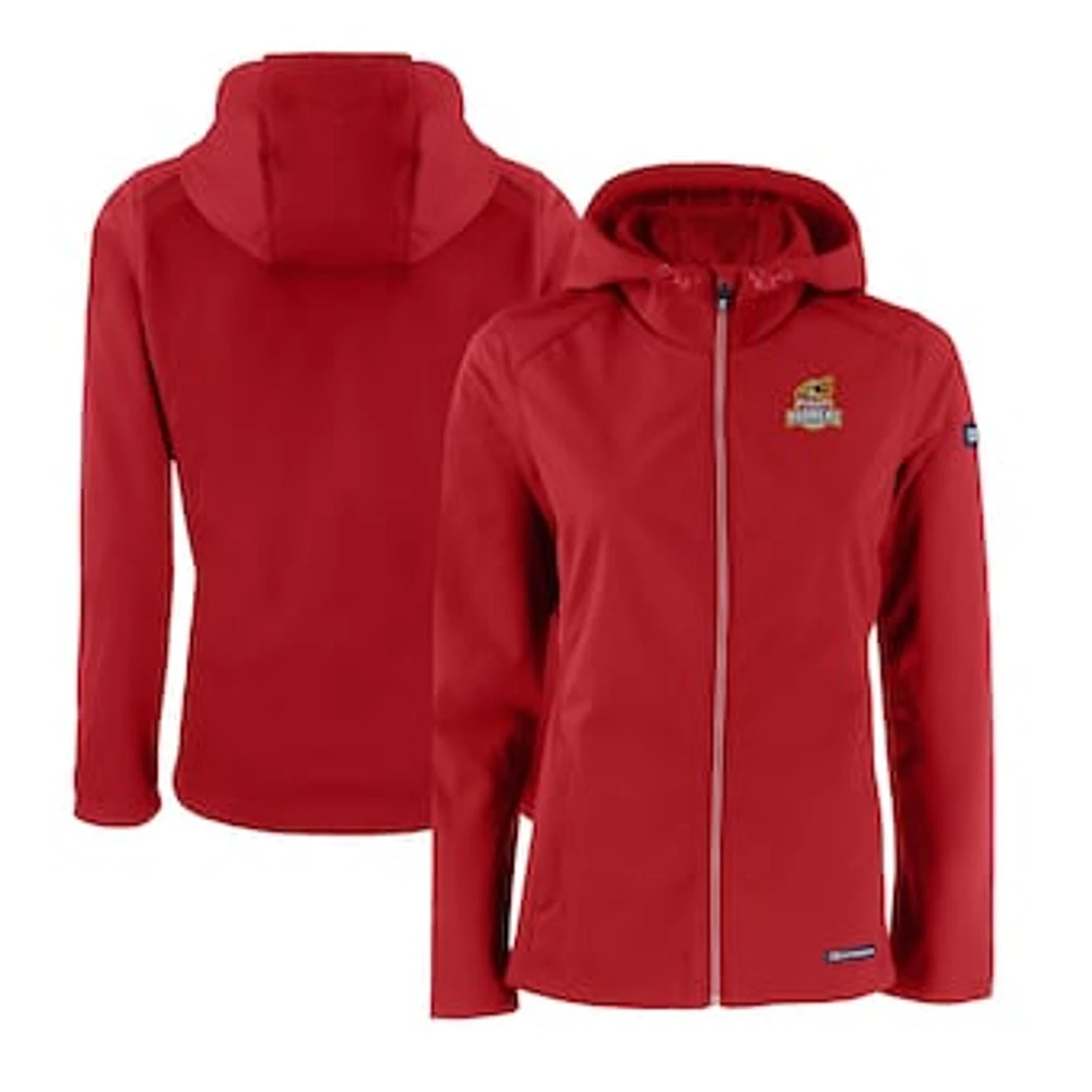 Women's Cutter & Buck Toledo Mud Hens Evoke Eco Softshell Recycled Full-Zip Jacket