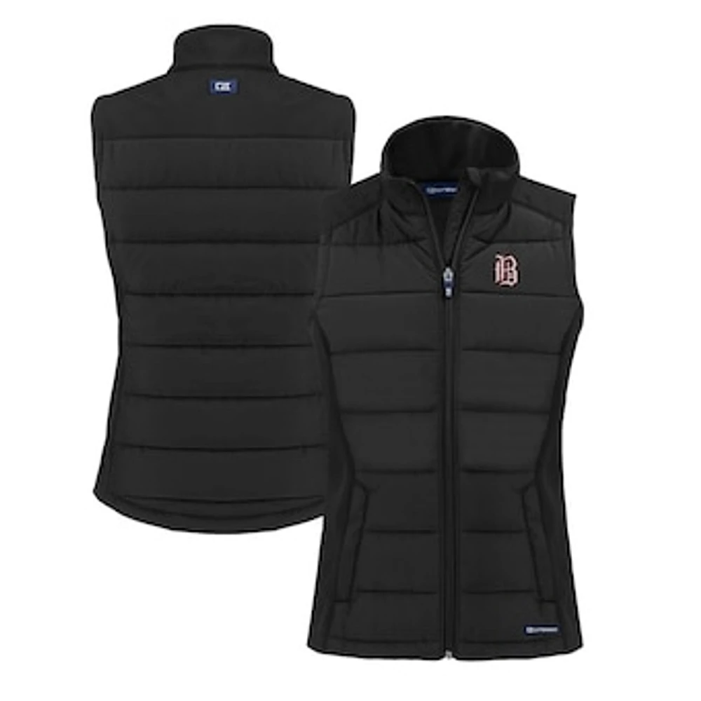 Women's Cutter & Buck Birmingham Barons Evoke Hybrid PrimaLoft Eco Softshell Recycled Full-Zip Vest