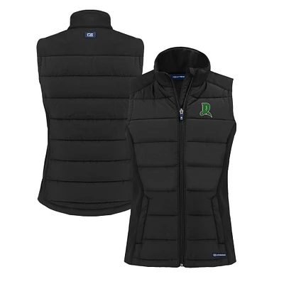 Women's Cutter & Buck Dayton Dragons Evoke Hybrid PrimaLoft Eco Softshell Recycled Full-Zip Vest