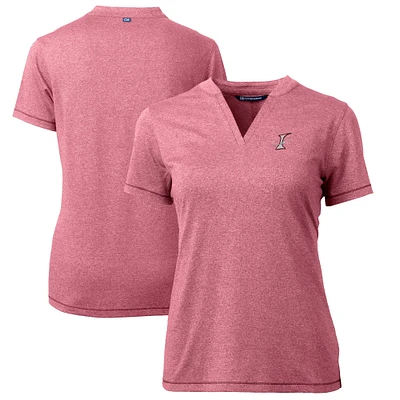 Women's Cutter & Buck Heather Albuquerque Isotopes Forge DryTec Heathered Stretch Blade Top