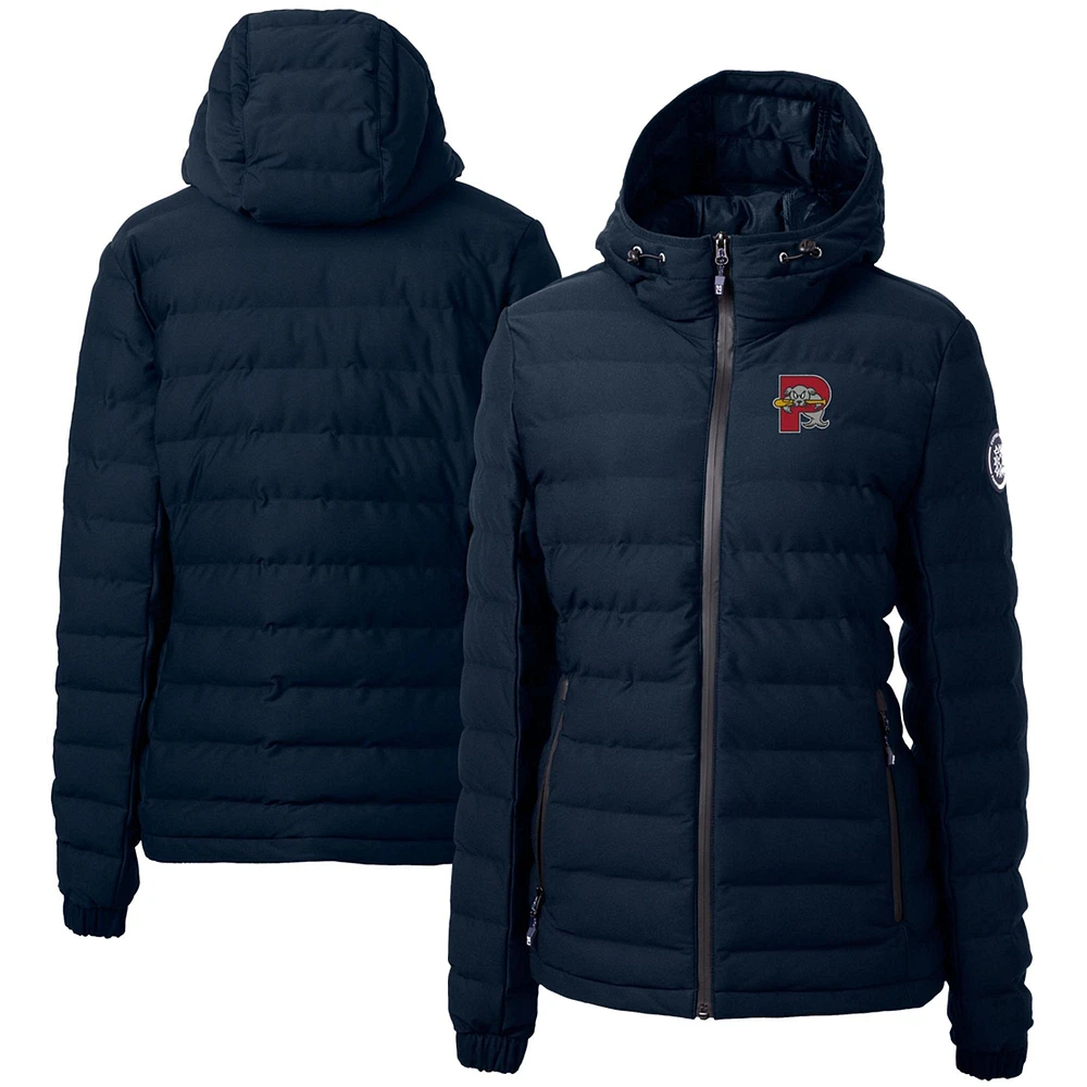 Women's Cutter & Buck Navy Portland Sea Dogs Mission Ridge Repreve Puffer Full-Zip Jacket