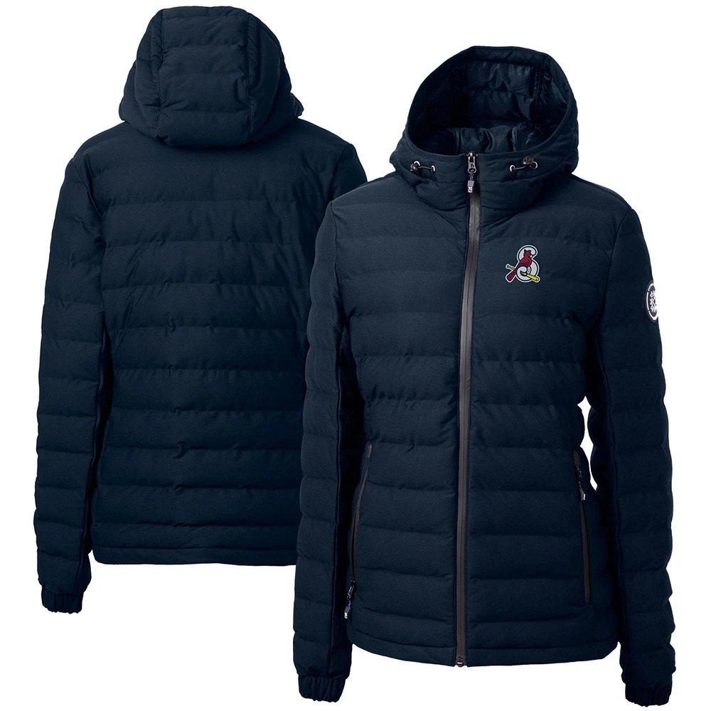 Women's Cutter & Buck Navy Springfield Cardinals Mission Ridge Repreve Puffer Full-Zip Jacket