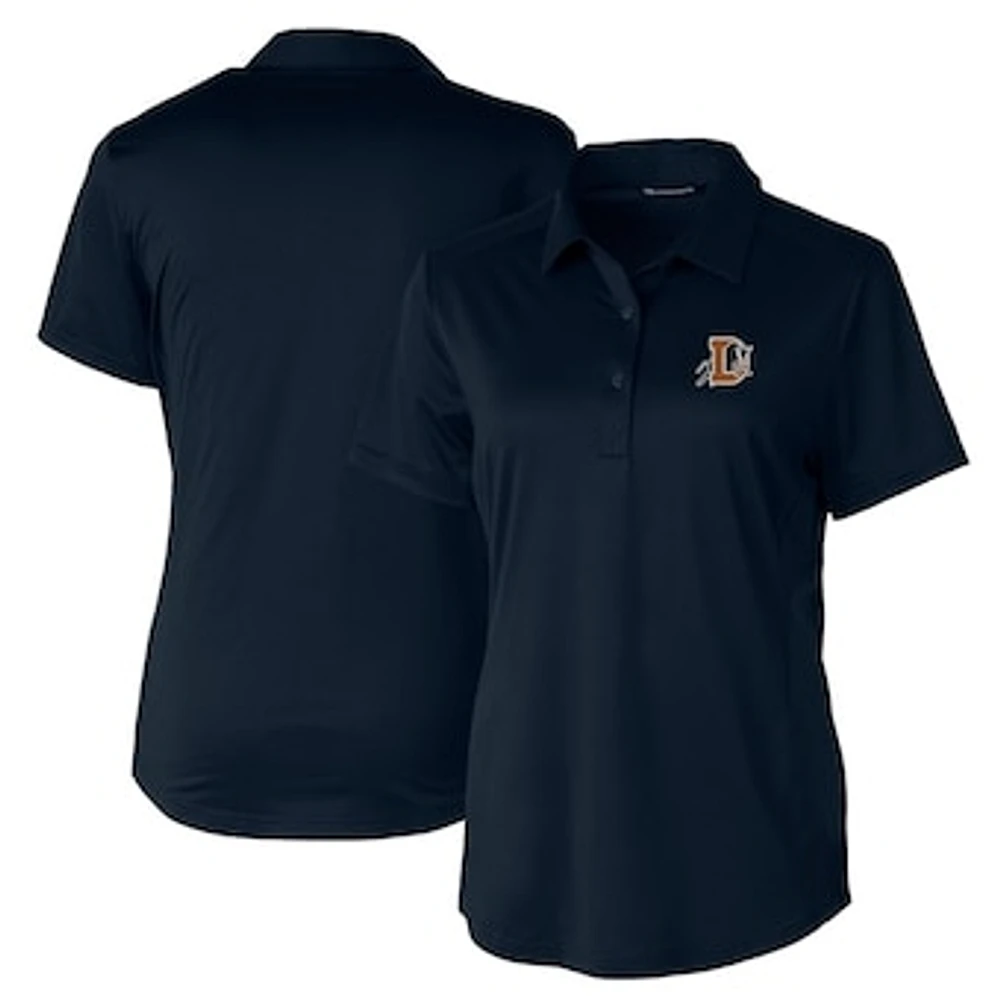 Women's Cutter & Buck Navy Durham Bulls Prospect Textured Stretch Polo