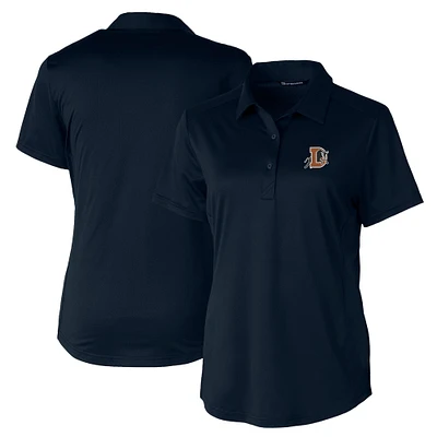 Women's Cutter & Buck Navy Durham Bulls Prospect Textured Stretch Polo