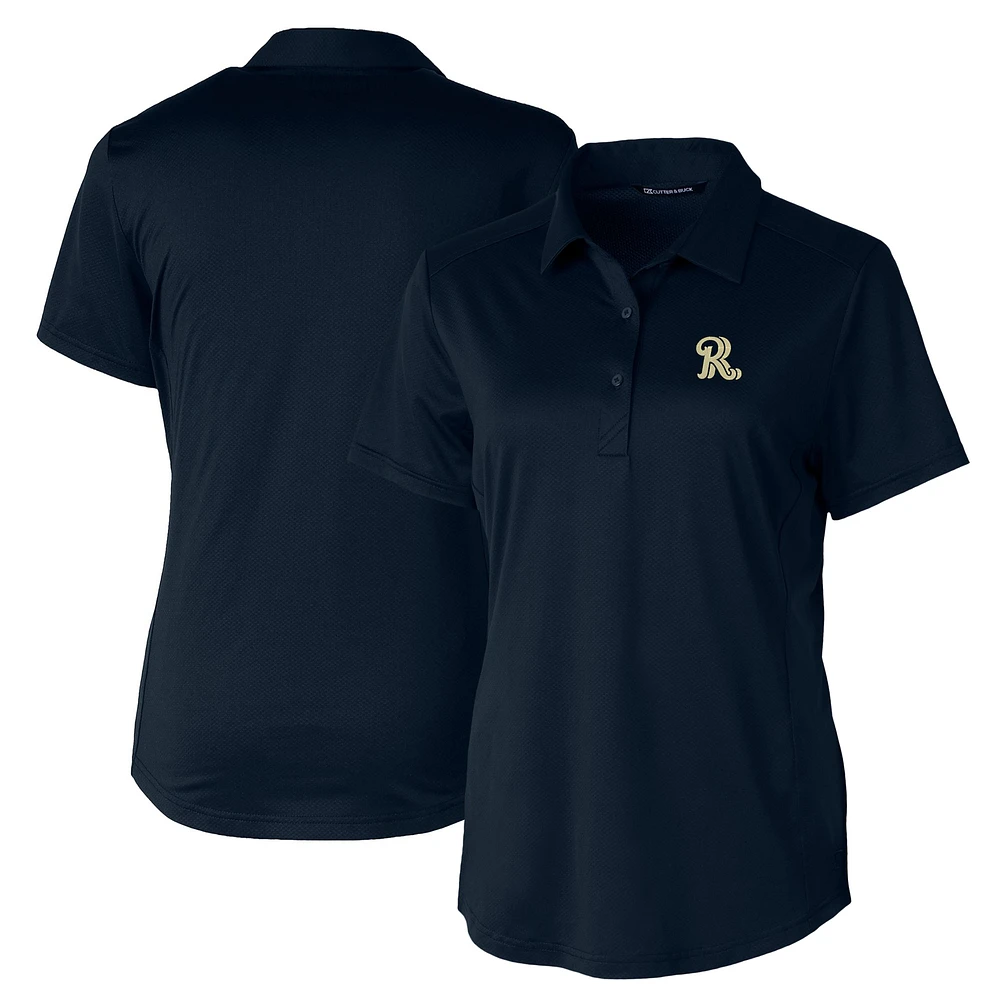 Women's Cutter & Buck Navy Frisco RoughRiders Prospect Textured Stretch Polo
