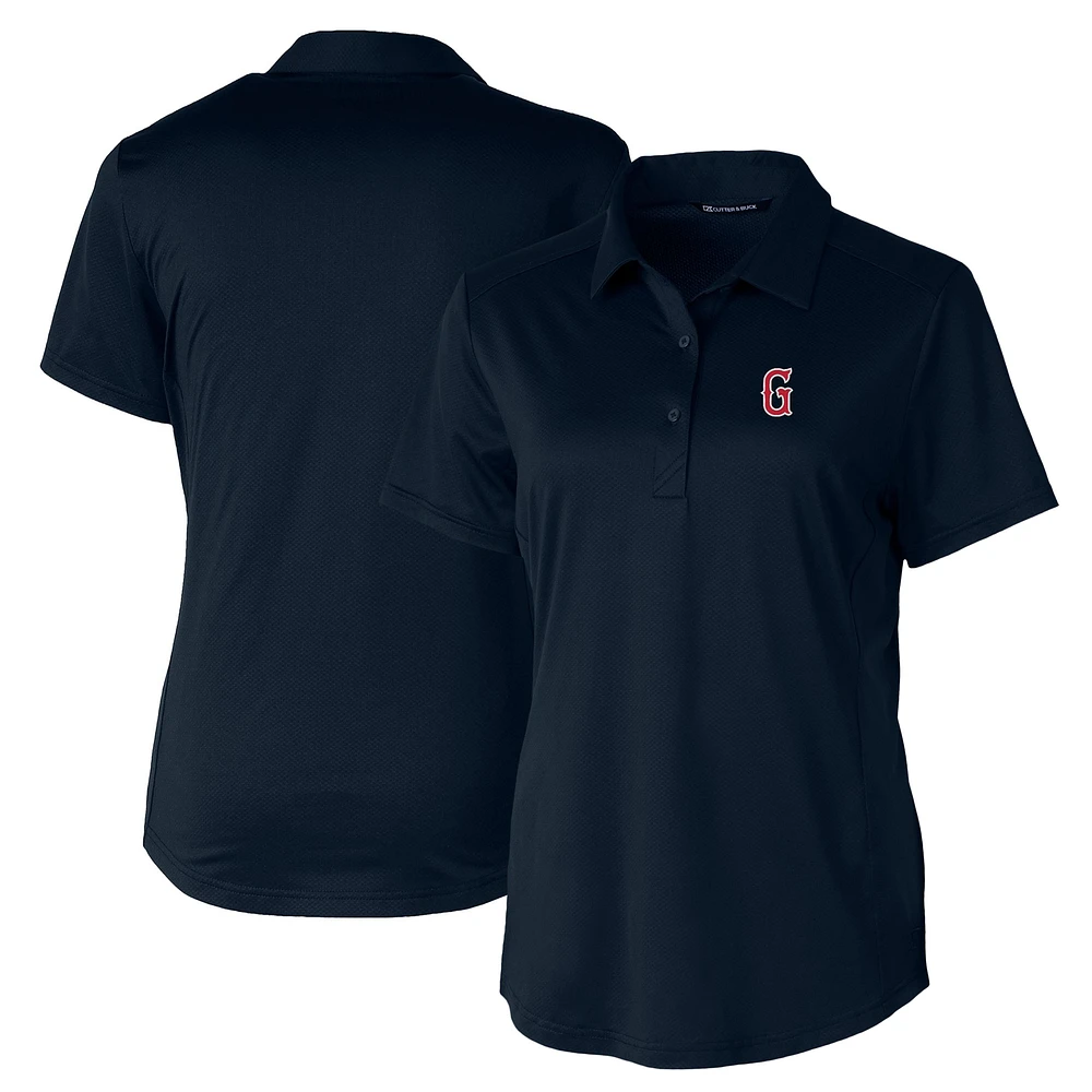 Women's Cutter & Buck Navy Greenville Drive Prospect Textured Stretch Polo