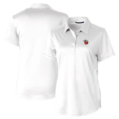 Women's Cutter & Buck White Fort Wayne TinCaps Prospect Textured Stretch Polo