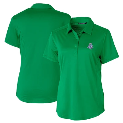 Women's Cutter & Buck Kelly Green Hartford Yard Goats Prospect Textured Stretch Polo