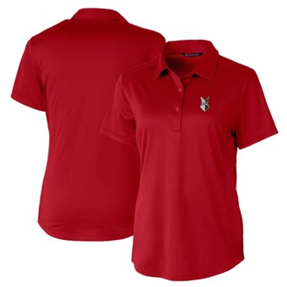 Women's Cutter & Buck Red Indianapolis Indians Prospect Textured Stretch Polo