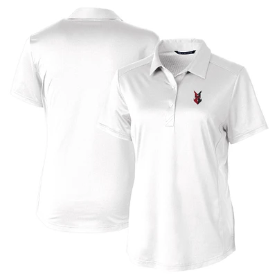 Women's Cutter & Buck White Indianapolis Indians Prospect Textured Stretch Polo