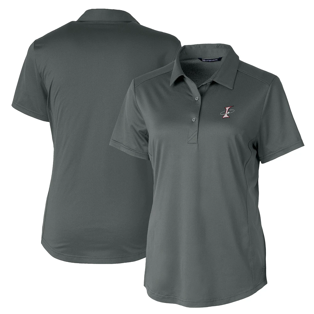 Women's Cutter & Buck Gray Albuquerque Isotopes Prospect Textured Stretch Polo