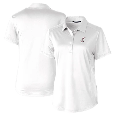 Women's Cutter & Buck White Albuquerque Isotopes Prospect Textured Stretch Polo