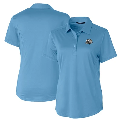 Women's  Cutter & Buck Powder Blue Omaha Storm Chasers Prospect Textured Stretch Polo