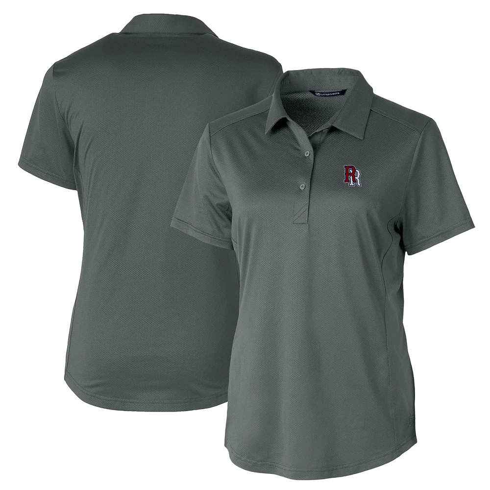 Women's Cutter & Buck Gray Round Rock Express Prospect Textured Stretch Polo