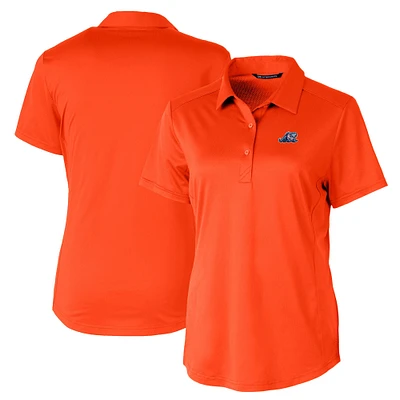 Women's Cutter & Buck Orange West Michigan Whitecaps Prospect Textured Stretch Polo