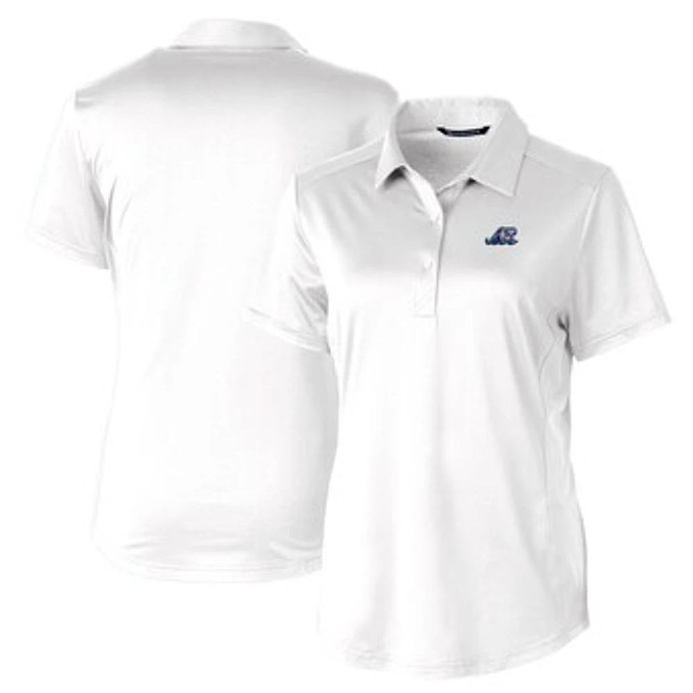 Women's Cutter & Buck White West Michigan Whitecaps Prospect Textured Stretch Polo