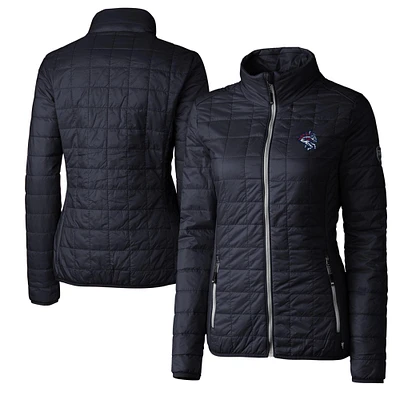 Women's Cutter & Buck Navy Binghamton Rumble Ponies Rainier Primaloft Eco Full-Zip Jacket