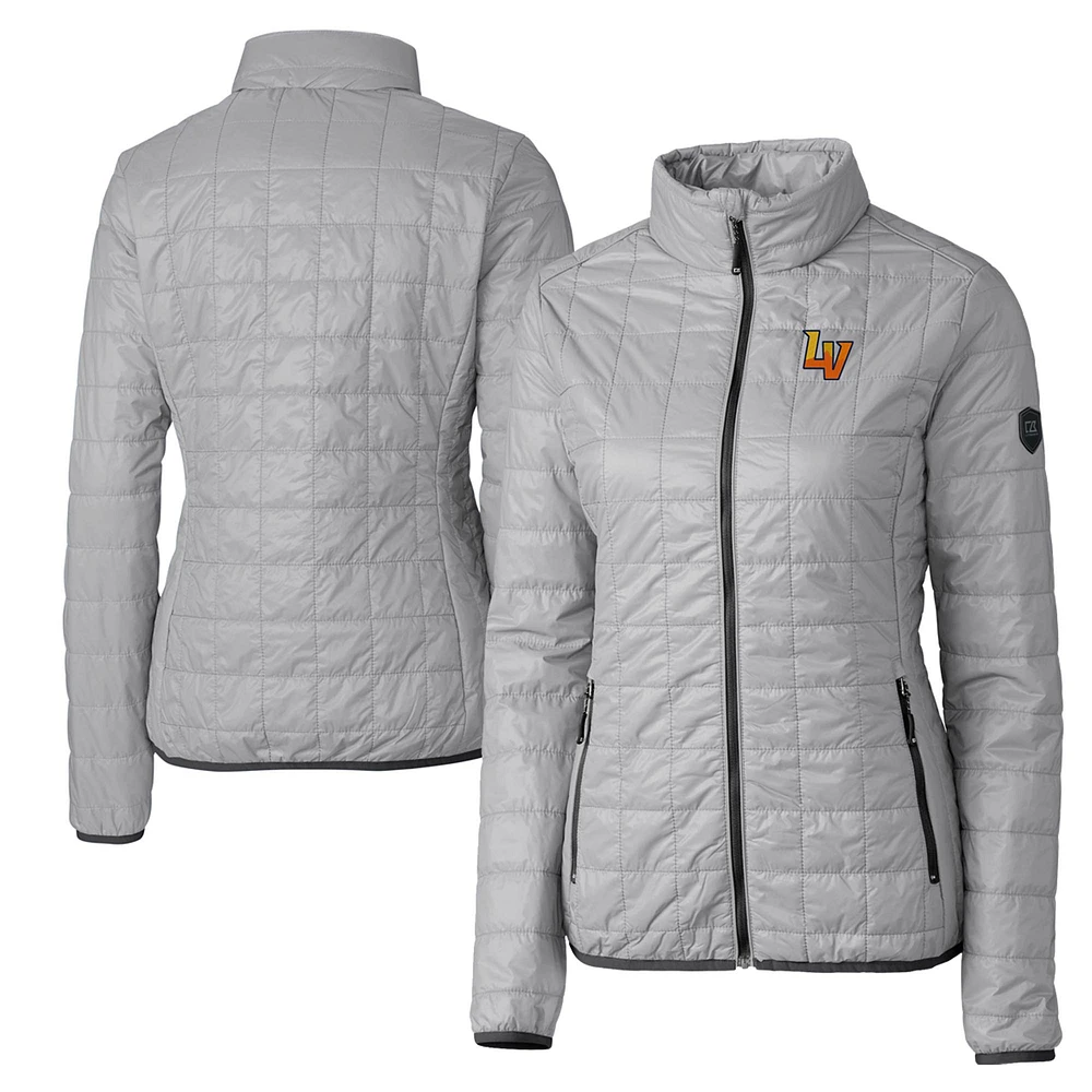 Women's Cutter & Buck Gray Las Vegas Aviators Rainier Primaloft Eco Full-Zip Jacket