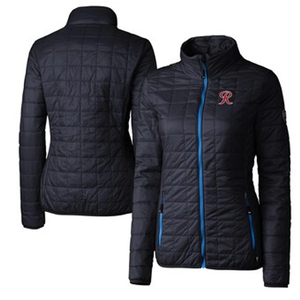 Women's Cutter & Buck Navy Tacoma Rainiers Rainier Primaloft Eco Full-Zip Jacket