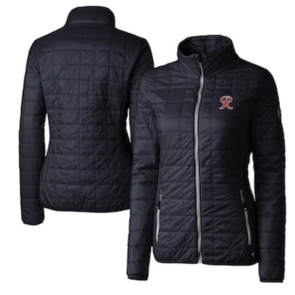 Women's Cutter & Buck Navy Tacoma Rainiers Rainier Primaloft Eco Full-Zip Jacket