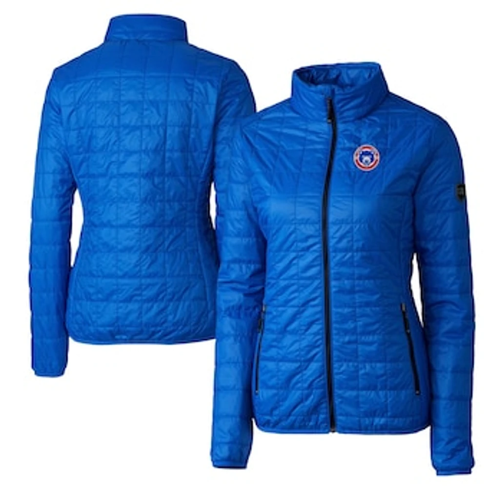Women's Cutter & Buck Royal South Bend Cubs Rainier Primaloft Eco Full-Zip Jacket