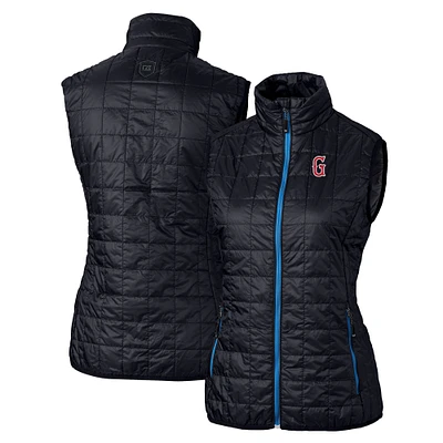 Women's Cutter & Buck Navy Greenville Drive Rainier PrimaLoft Eco Insulated Full-Zip Puffer Vest