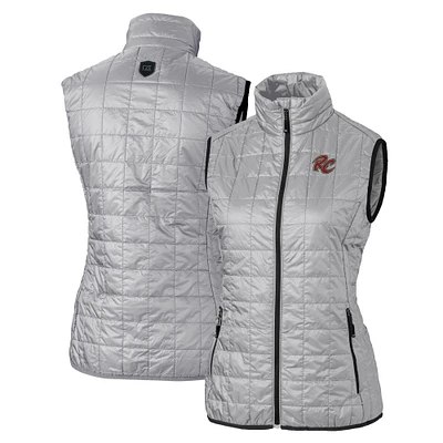 Women's Cutter & Buck Sacramento River Cats Rainier PrimaLoft Eco Insulated Full-Zip Puffer Vest